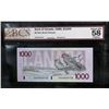 Image 2 : 2 x 1988 Bank of Canada $1000 Bank Notes - BCS Graded - Sequential Serial Numbers