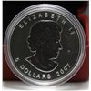 Image 2 : 2007 Canada Silver Maple Leaf Coloured Coin - Sugar Maple in Orange