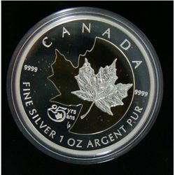 2013 Canada $5 Fine Silver - 25 Years of the Maple Leaf