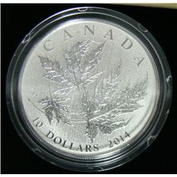 2014 Canadian $10 Fine Silver Coin Maple