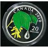 Image 1 : 2010 Canada $20 Fine Silver Coin Maple Leaf Crystal Raindrop