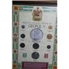 Image 2 : Selected Canadian Coinage of George V - 8 Coins & 2 Stamps - Framed