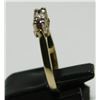 Image 2 : 14 KT Yellow Gold Diamond & Ruby Trinity - Size 6 1/2