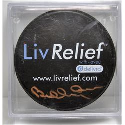 Authentic Bobby Orr Autographed LivRelief Hockey Puck