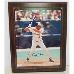 Plaqued Autographed Photo - Roberto Alomar - Toronto Blue Jays - MLB