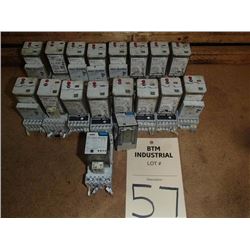 Large Lot of Misc Allen-Bradley Relays, 18 Total