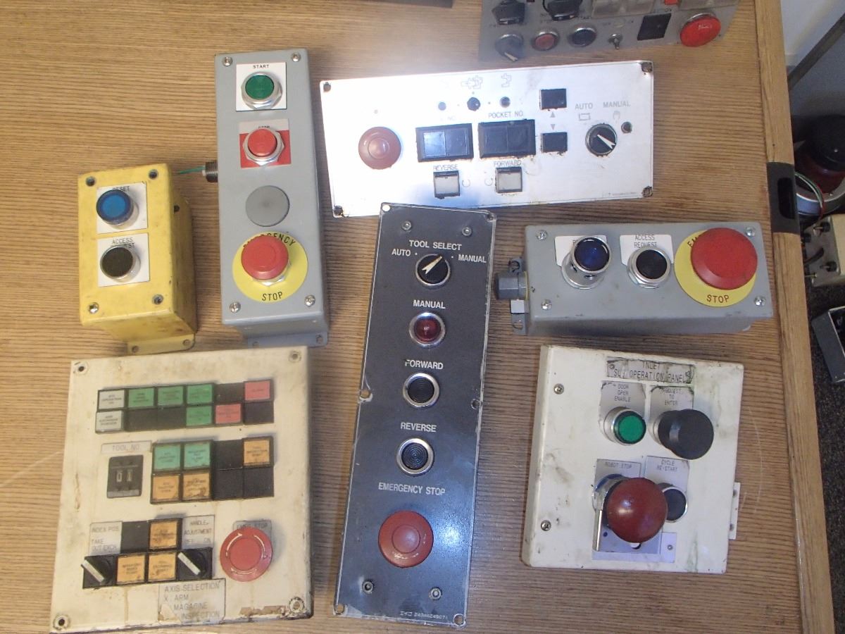 Large Lot of Panels with Misc Buttons/Switches