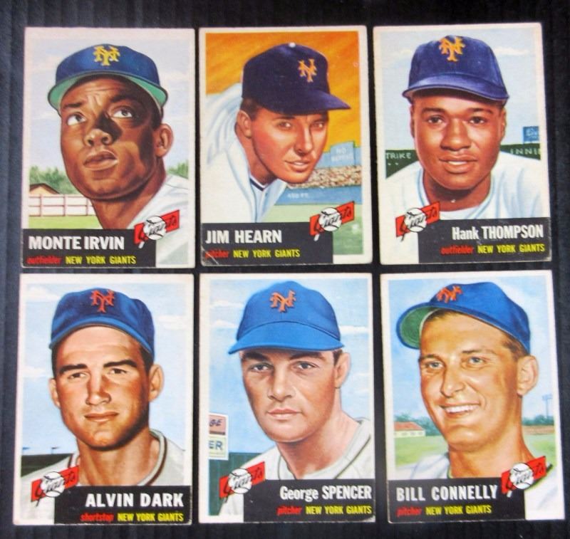 1953 Topps #62 Monte Irvin New York Giants Baseball Card
