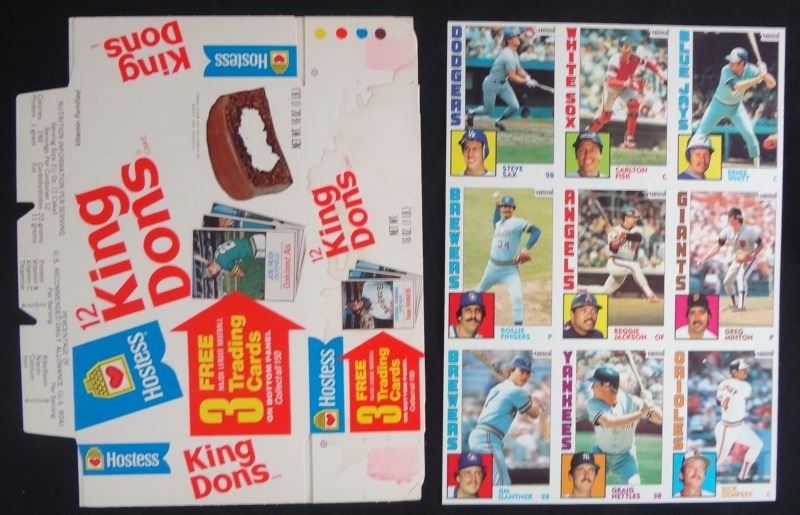 1975 Hostess King Dons Flat/Unused Boxes Baseball Cards NOLAN RYAN