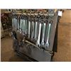 Image 2 : LARGE QUANTITY OF WRENCHES, SOCKETS AND AIR TOOLS ON DOUBLE SIDED ROLLING RACK