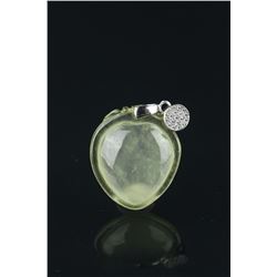 Chinese Icy Green Jadeite Pendant