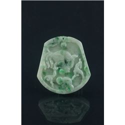 Chinese Fine Green Jadeite Pendant