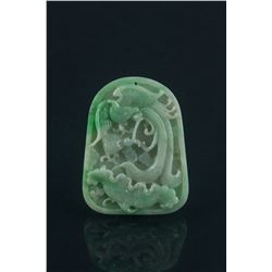 Chinese Fine Green Jadeite Pendant