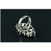 Image 2 : Sterling Silver Large Garnet Ring
