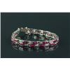 Image 1 : Sterling Silver Ruby (14.44ct) Bracelet CRV$1303