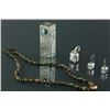 Image 1 : 4 Pc Set of Silver Jewellery Set w/ Lipstick Case