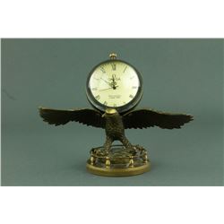 Omega Eagle Stand Table Clock