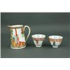 Image 1 : 3 Pc Canton Enameled Porcelain Pot & Cups