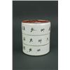 Image 3 : 2Pc Chinese Copper Red Porcelain Two Step Box&Bowl