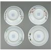 Image 6 : 4 Set Famille Rose Porcelain Plates Yongzheng Mk