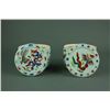 Image 2 : Pair Wucai Dragon Porcelain Chess Jars Ming Mark