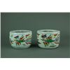 Image 3 : Pair Wucai Dragon Porcelain Chess Jars Ming Mark