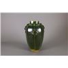 Image 2 : Porcelain Green Monochrome Octagon Pottery Vase