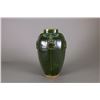 Image 3 : Porcelain Green Monochrome Octagon Pottery Vase