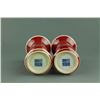 Image 3 : Pair Copper Red Porcelain Vases Qianlong Mk