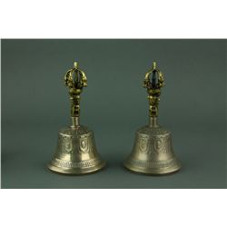Pair of Tibetan Ritualistic Bells