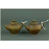 Image 1 : Pair of Chinese Bronze Small Teapots w/ Covers