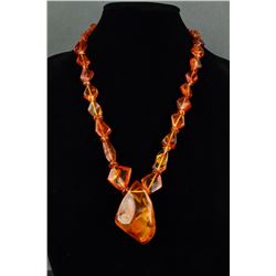 Chinese Fine Large Amber Necklace