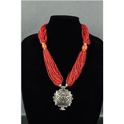 Chinese Red Coral Necklace