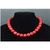 Image 4 : Red Coral Bead Necklace