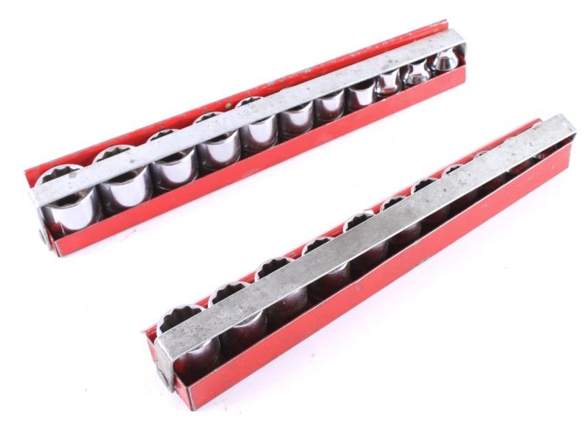 Snap-On Socket Holders and Socket Sets 12 Point 9m