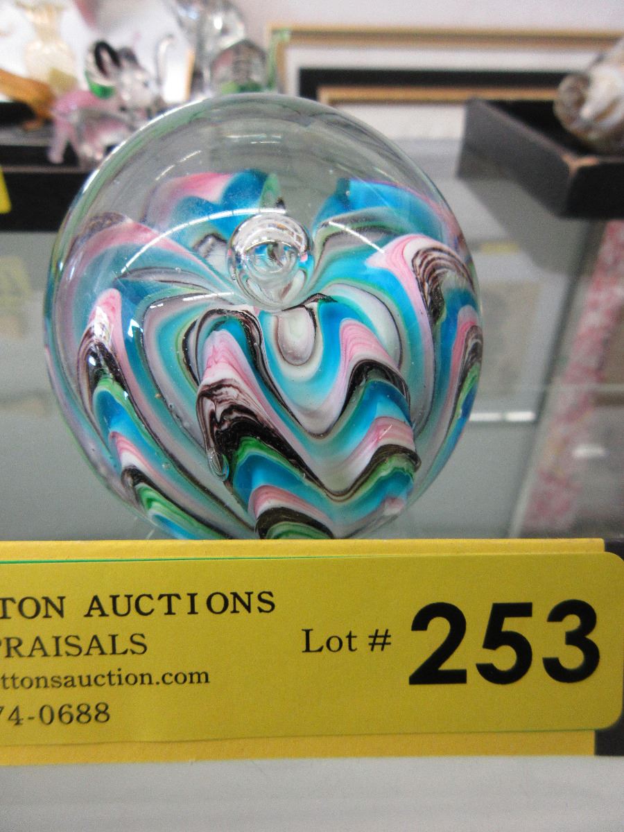 Edinburgh Art glass paperweight