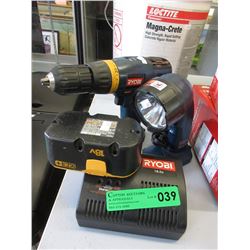 Ryobi Cordless Drill & Light