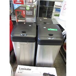 3 Touchless Garbage Cans