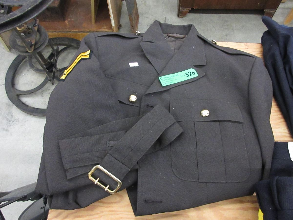 Brown serge RCMP jacket with belt