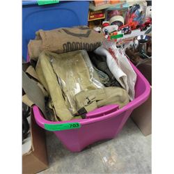 Tote of military packs & more