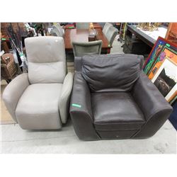 2 Leather arm chairs