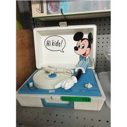 Vintage Sears Mickey Mouse turntable