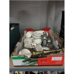 China & candle holders