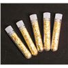 Image 1 : LOT OF 5 VIALS OF GOLD FLAKE