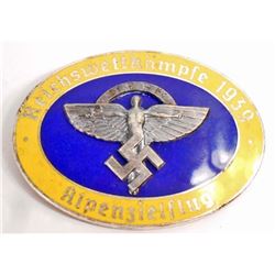 GERMAN NAZI NSFK ENAMELED GLIDER BADGE