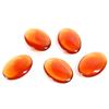 Image 1 : LOT OF 5 VINTAGE AMBER GLASS CABOCHONS
