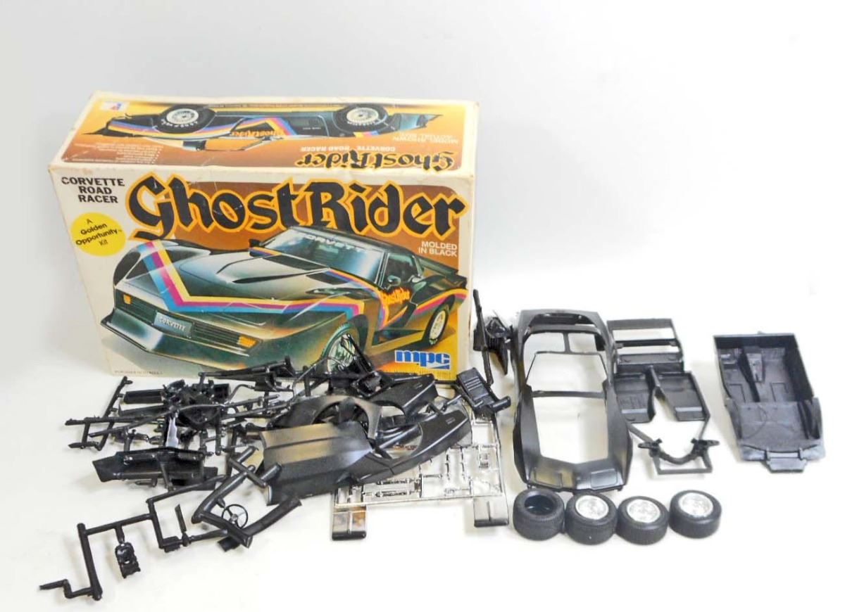 Ghost Rider Corvette VINTAGE MPC GHOST RIDER CORVETTE MODEL CAR KIT