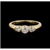 Image 1 : 14KT Yellow Gold 0.84 ctw Diamond Ring