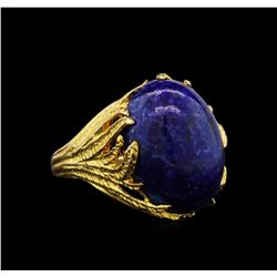 Lapis Ring - 14KT Yellow Gold