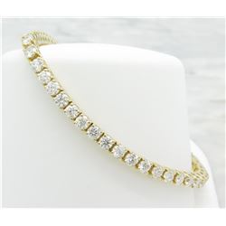 6.98 ctw Diamond Bracelet - 14KT Yellow Gold